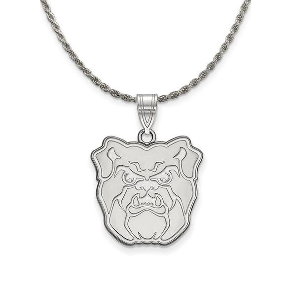 Sterling Silver Butler U Lg Pendant Necklace - 22 Inch
